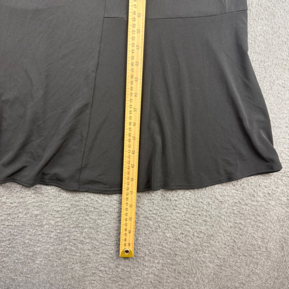 Chico's Maxi Skirt Women Size 0 Black Travelers Elastic Waist Flared Long - Picture 3 of 5
